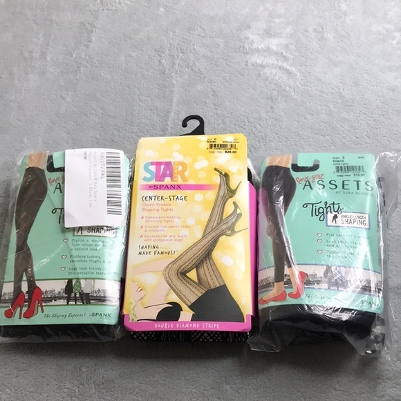 Spanx & Assets Shaping Tights Bundle in Size L - Picture 1 of 12